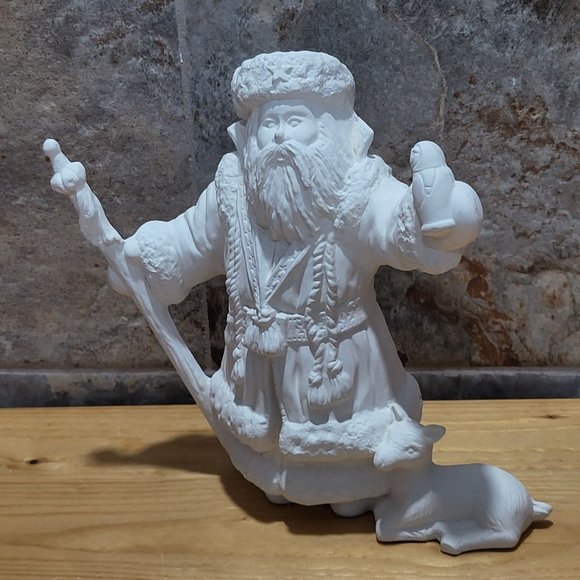 VTG Ready to Paint  Ceramic Santa Claus Bisque 1998 - Picture 6 of 12